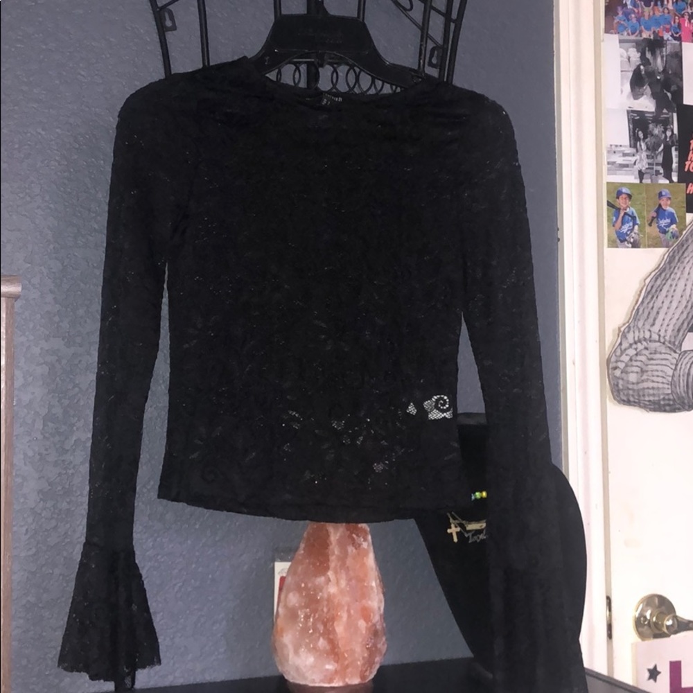 Black lace top